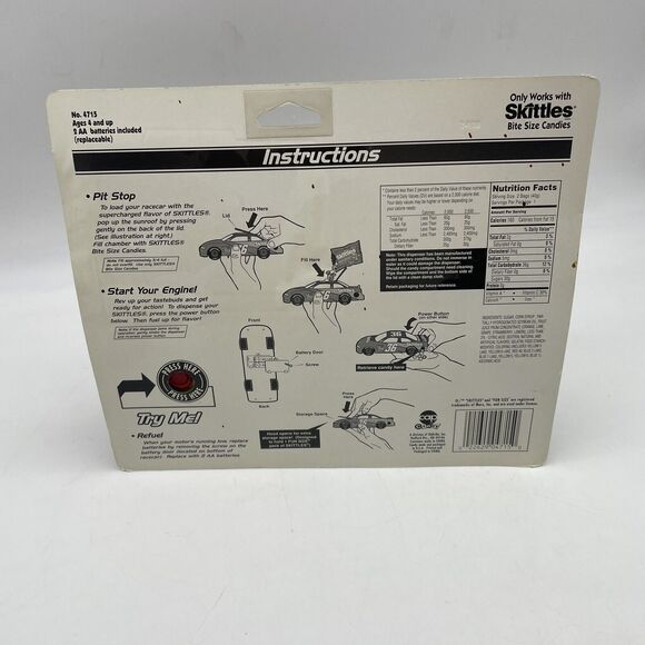 Skittles Racing Team Candy Dispenser - Vintage Nascar 1998 - Picture 5 of 6